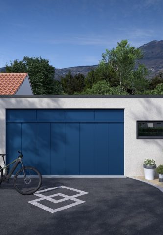 Détail porte de garage latérale